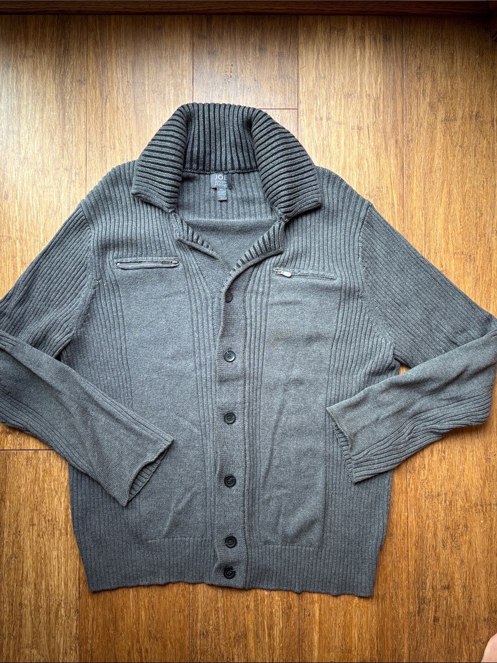 Joseph Abboud Men's 100% Cotton Ribbed Shawl-Collar Cardigan Size XL